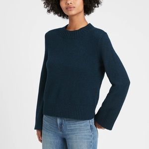 Banana Republic Cotton-blend Bell-sleeve sweater
